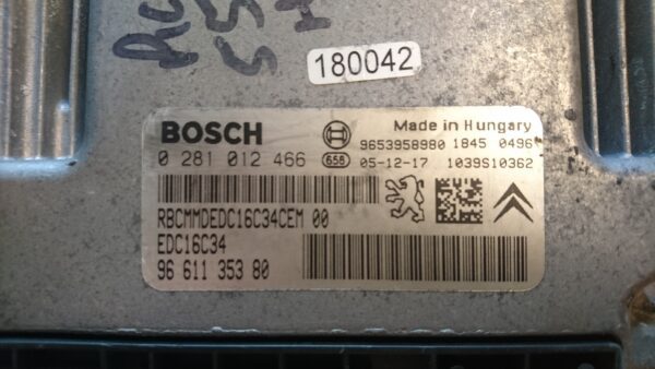 Bosch EDC16 1.4 1.6 HDI ECU - Image 4
